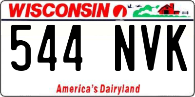 WI license plate 544NVK