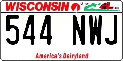 WI license plate 544NWJ