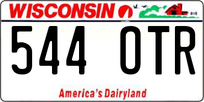 WI license plate 544OTR