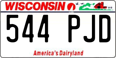 WI license plate 544PJD