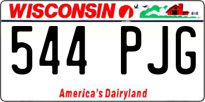 WI license plate 544PJG