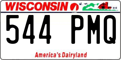 WI license plate 544PMQ
