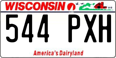 WI license plate 544PXH