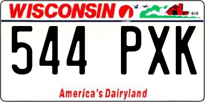 WI license plate 544PXK