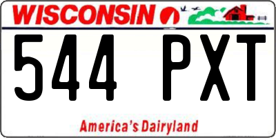 WI license plate 544PXT