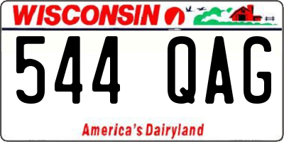 WI license plate 544QAG
