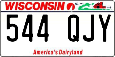 WI license plate 544QJY