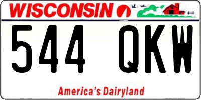 WI license plate 544QKW