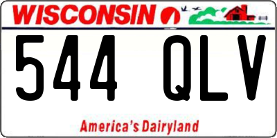 WI license plate 544QLV