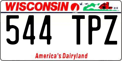 WI license plate 544TPZ
