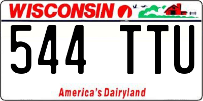 WI license plate 544TTU