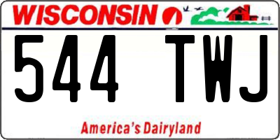 WI license plate 544TWJ