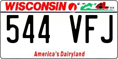 WI license plate 544VFJ