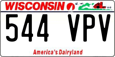 WI license plate 544VPV