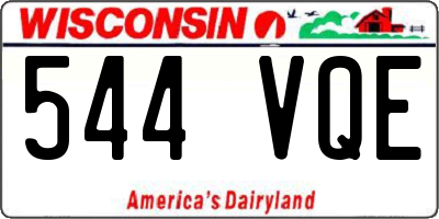 WI license plate 544VQE
