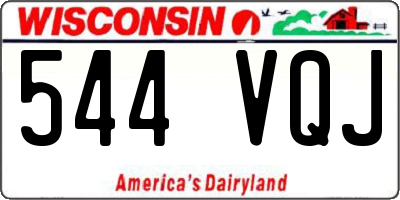 WI license plate 544VQJ