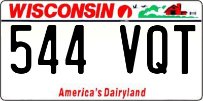 WI license plate 544VQT