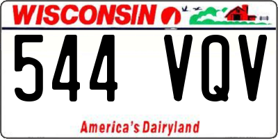 WI license plate 544VQV