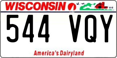 WI license plate 544VQY