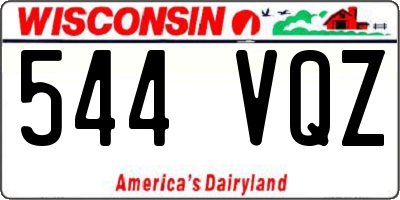 WI license plate 544VQZ