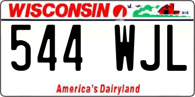 WI license plate 544WJL