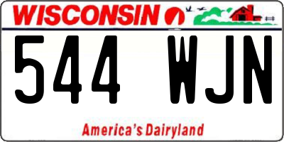 WI license plate 544WJN