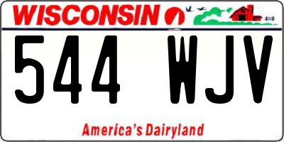 WI license plate 544WJV