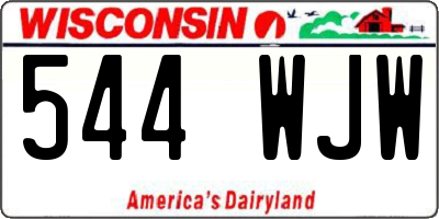 WI license plate 544WJW