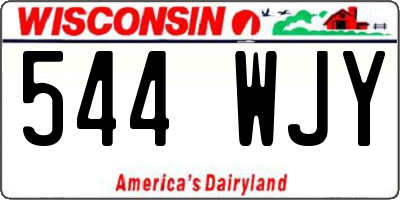 WI license plate 544WJY