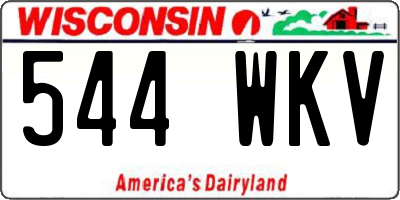 WI license plate 544WKV