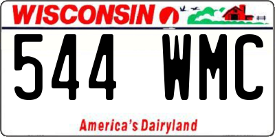 WI license plate 544WMC