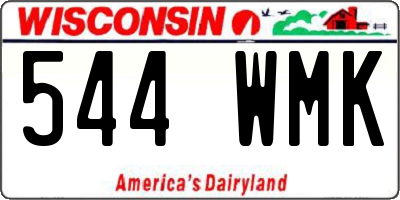 WI license plate 544WMK