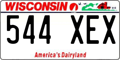 WI license plate 544XEX