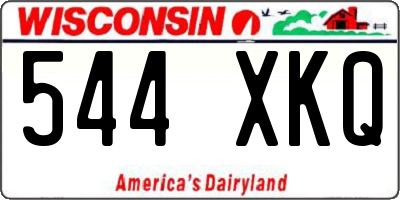 WI license plate 544XKQ