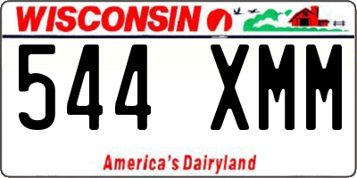 WI license plate 544XMM
