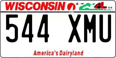 WI license plate 544XMU