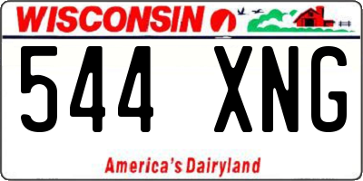 WI license plate 544XNG