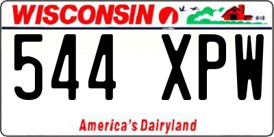 WI license plate 544XPW