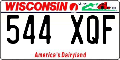 WI license plate 544XQF
