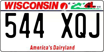 WI license plate 544XQJ