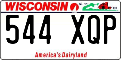 WI license plate 544XQP