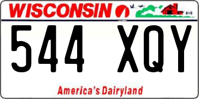 WI license plate 544XQY