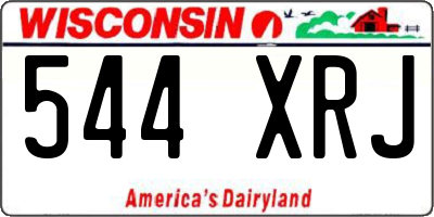WI license plate 544XRJ