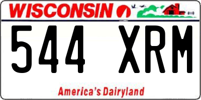 WI license plate 544XRM