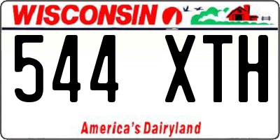 WI license plate 544XTH