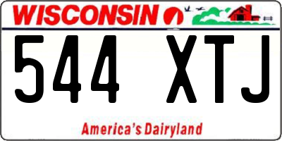 WI license plate 544XTJ
