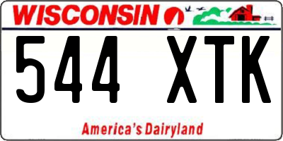 WI license plate 544XTK