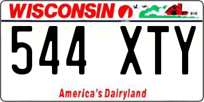 WI license plate 544XTY