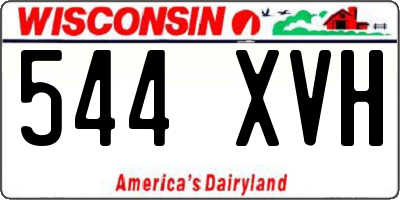 WI license plate 544XVH