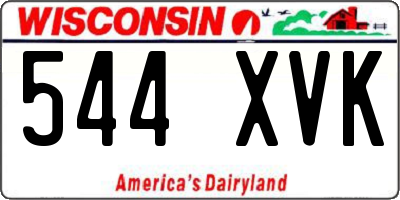WI license plate 544XVK